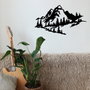 Wallity Mountain 2 Metal Wall Decor Negro